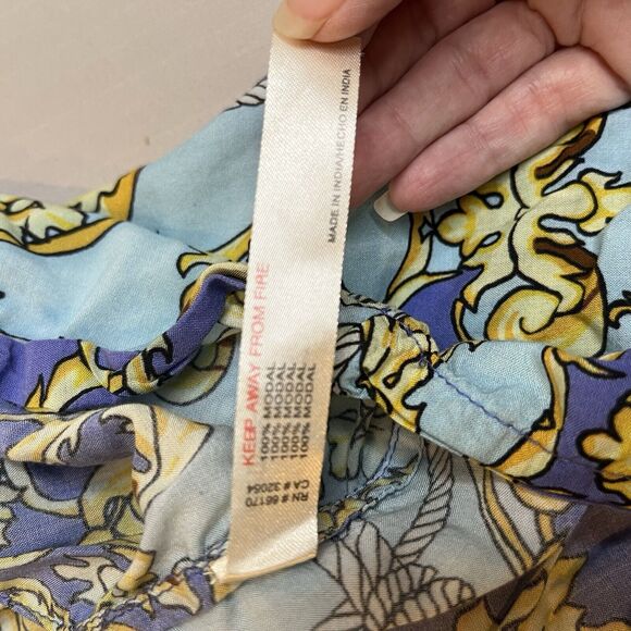 ANTHROPOLOGIE Dress Womens XXS Tiered Short Sleeve Flowy Nautical - Picture 10 of 10